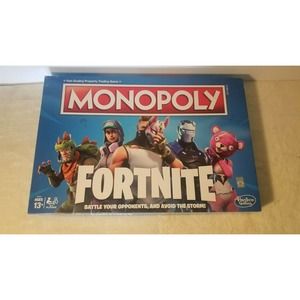 MONOPOLY Fortnite Edition Board Game 2-7 Players Ages 13+ Battle Your Opponents